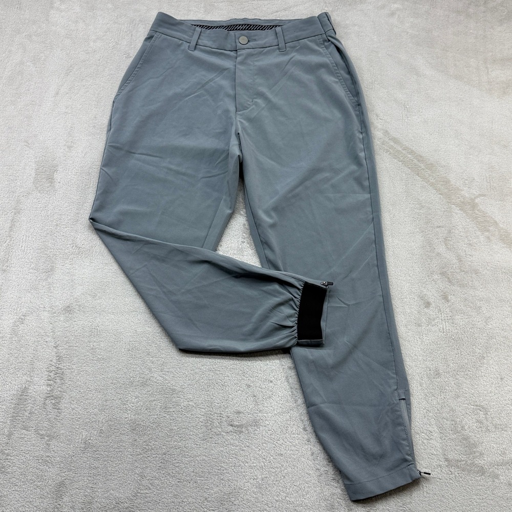 Primo Golf Joggers Mens 32 Short Gray Tapered Ankle Zip Performance Pants